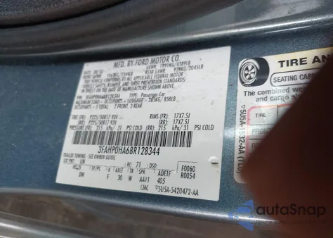 2011 Ford Fusion Se z USA, uszkodzony, nr VIN 3FAHP0HA6BR128344